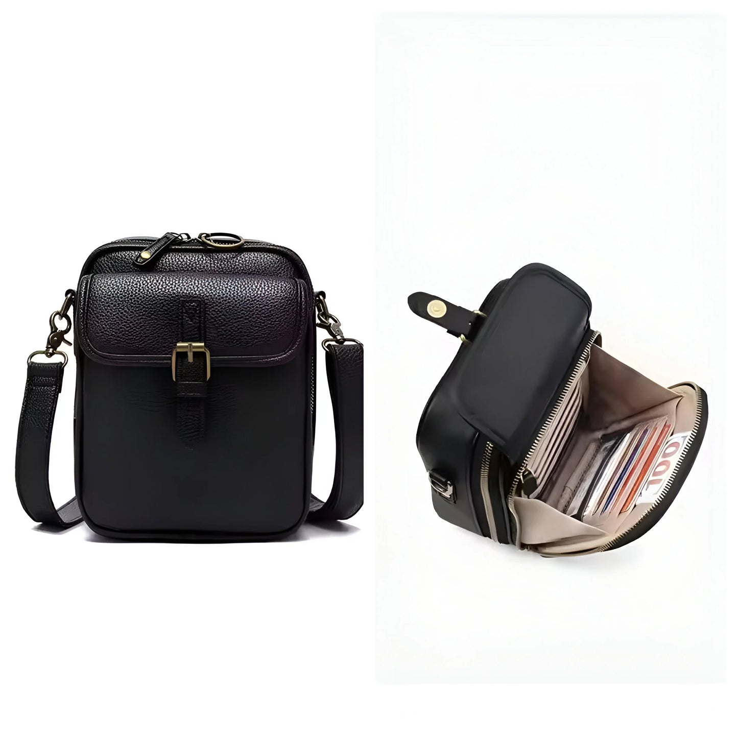 Victor – Heritage Leather Crossbody Wallet Bag
