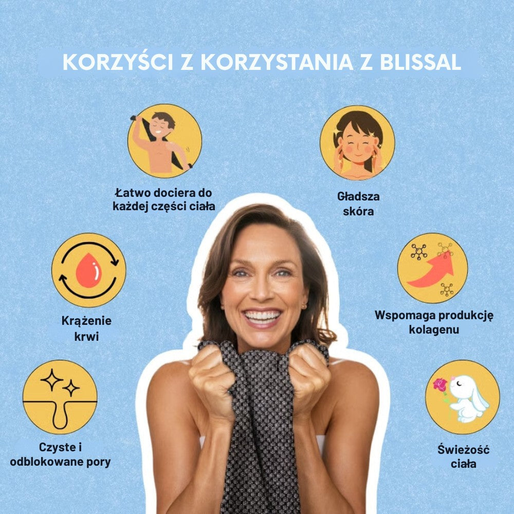 Złuszczający antybakteryjny ręcznik prysznicowy