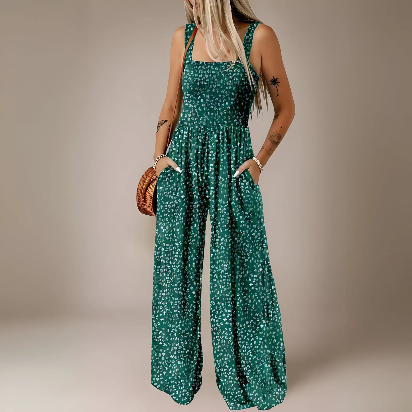 Manon – Flared Floral Muse Jumpsuit