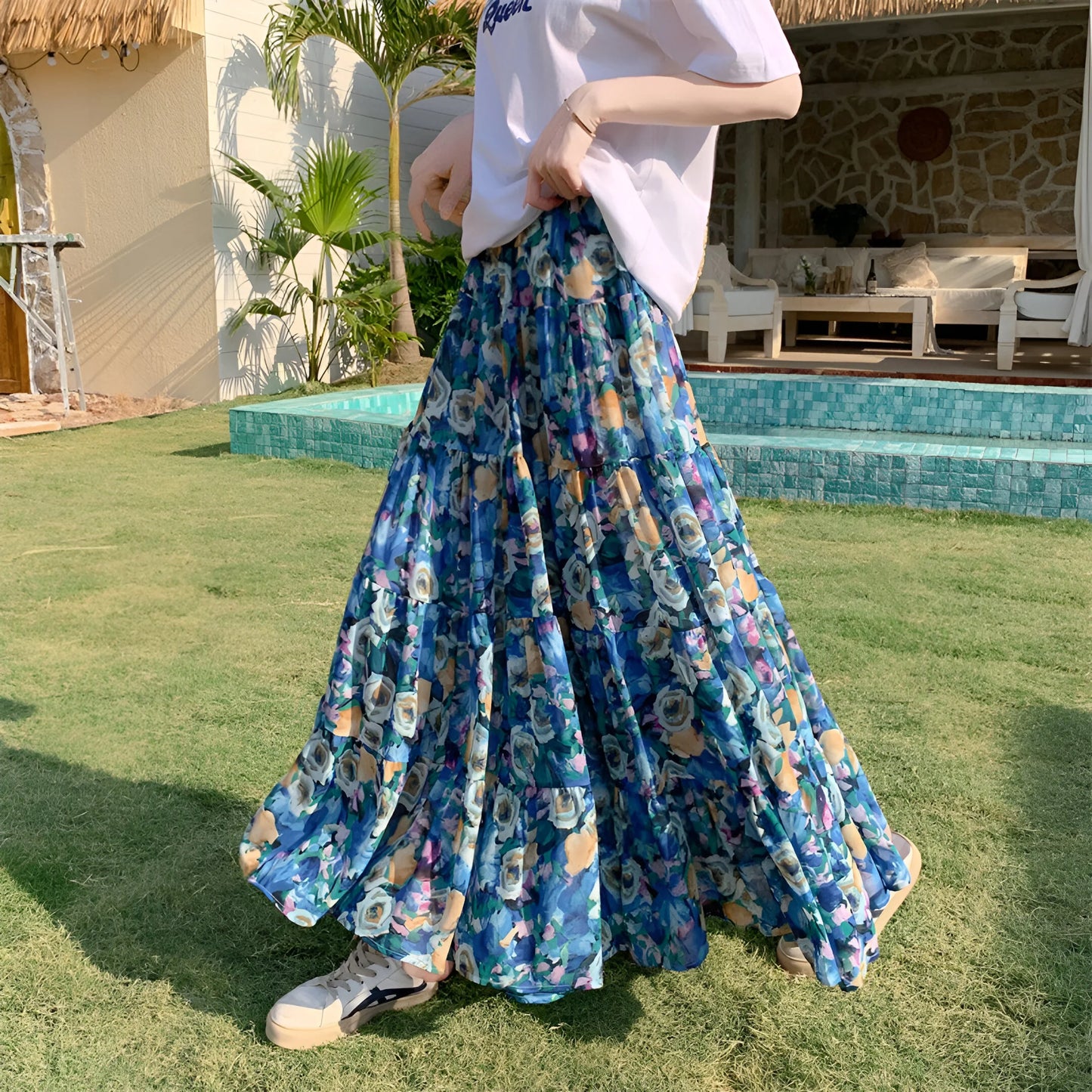 Manon -  Floral Bohemian Skirt (Limited Edition)