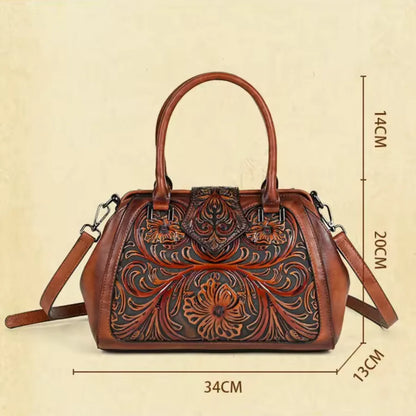 Anna – Hand carved leather handbag (Limited Edition)