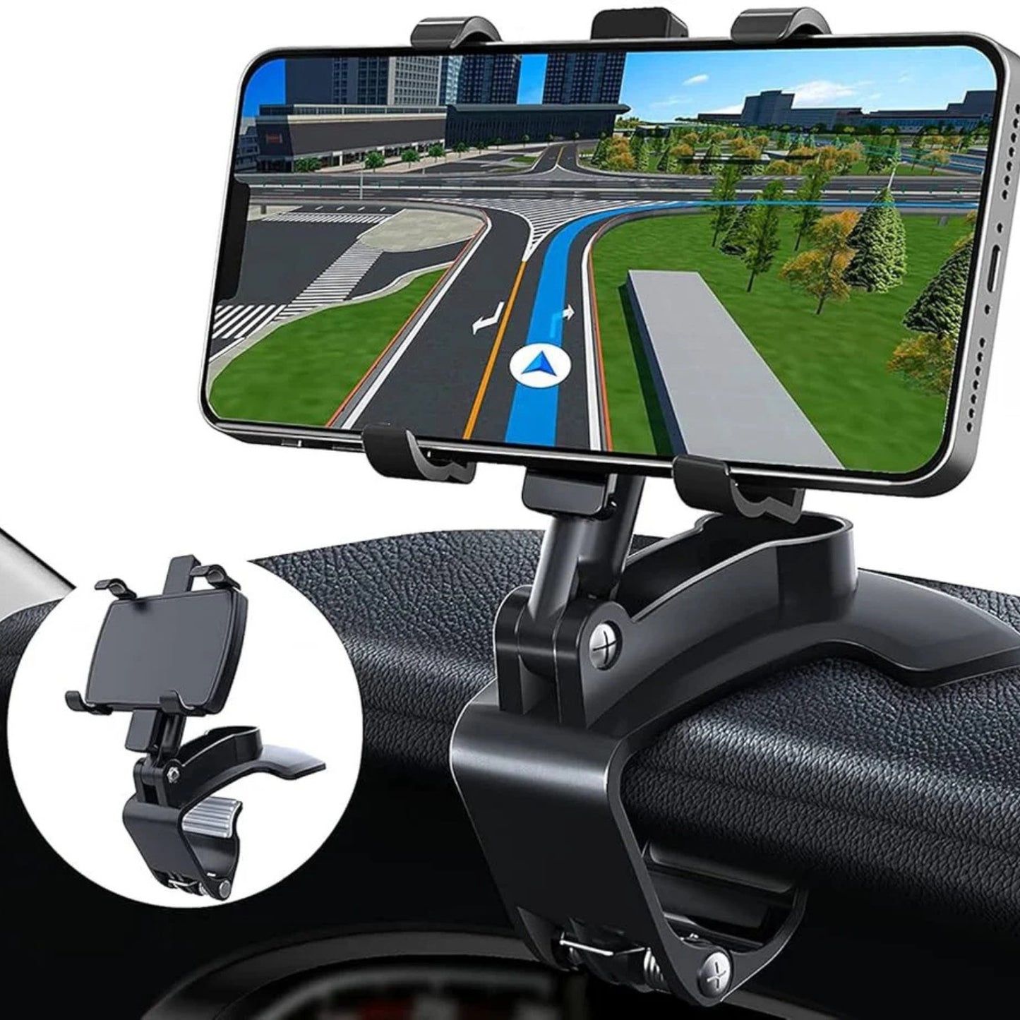 Samochodowy uchwyt na telefon obrotowy o 360 stopniach