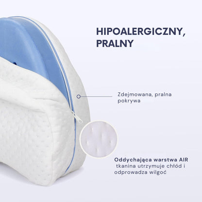 AlignEase™ Poduszka ortopedyczna pod i nogi dla osób śpiących na boku