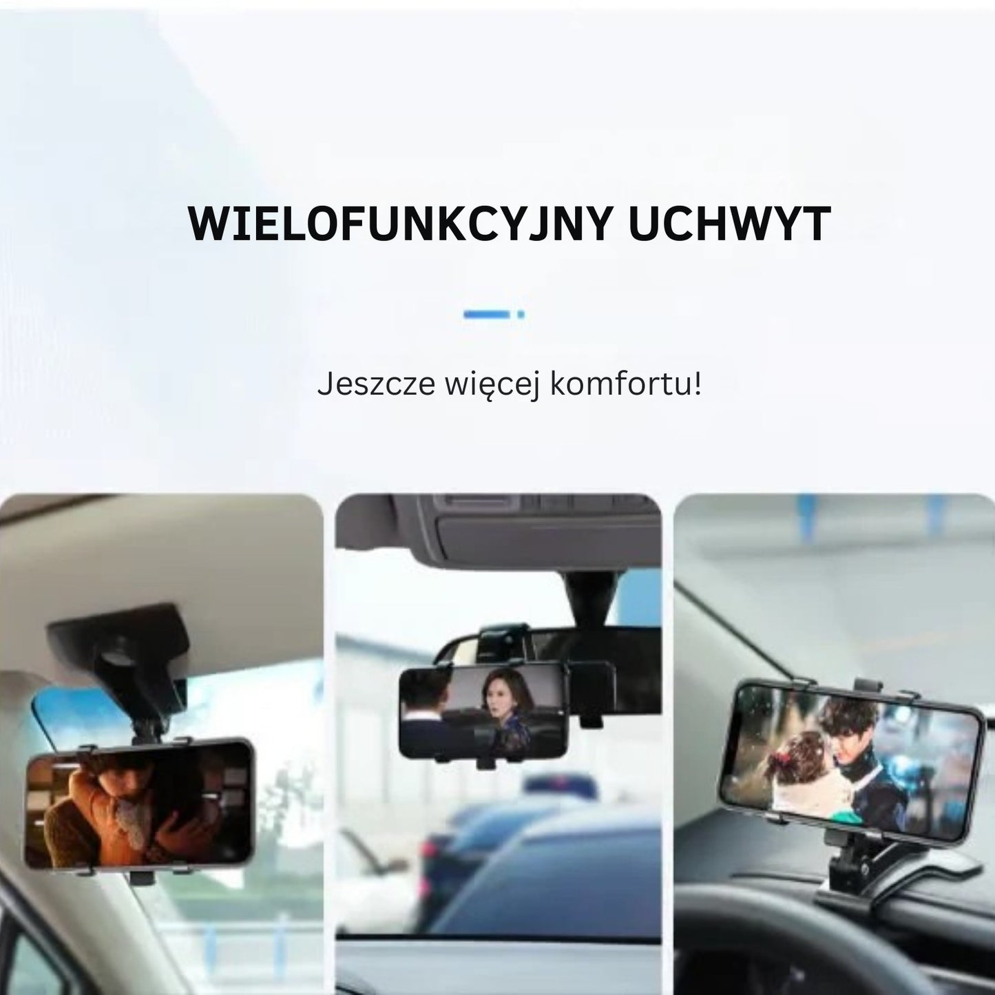 Samochodowy uchwyt na telefon obrotowy o 360 stopniach