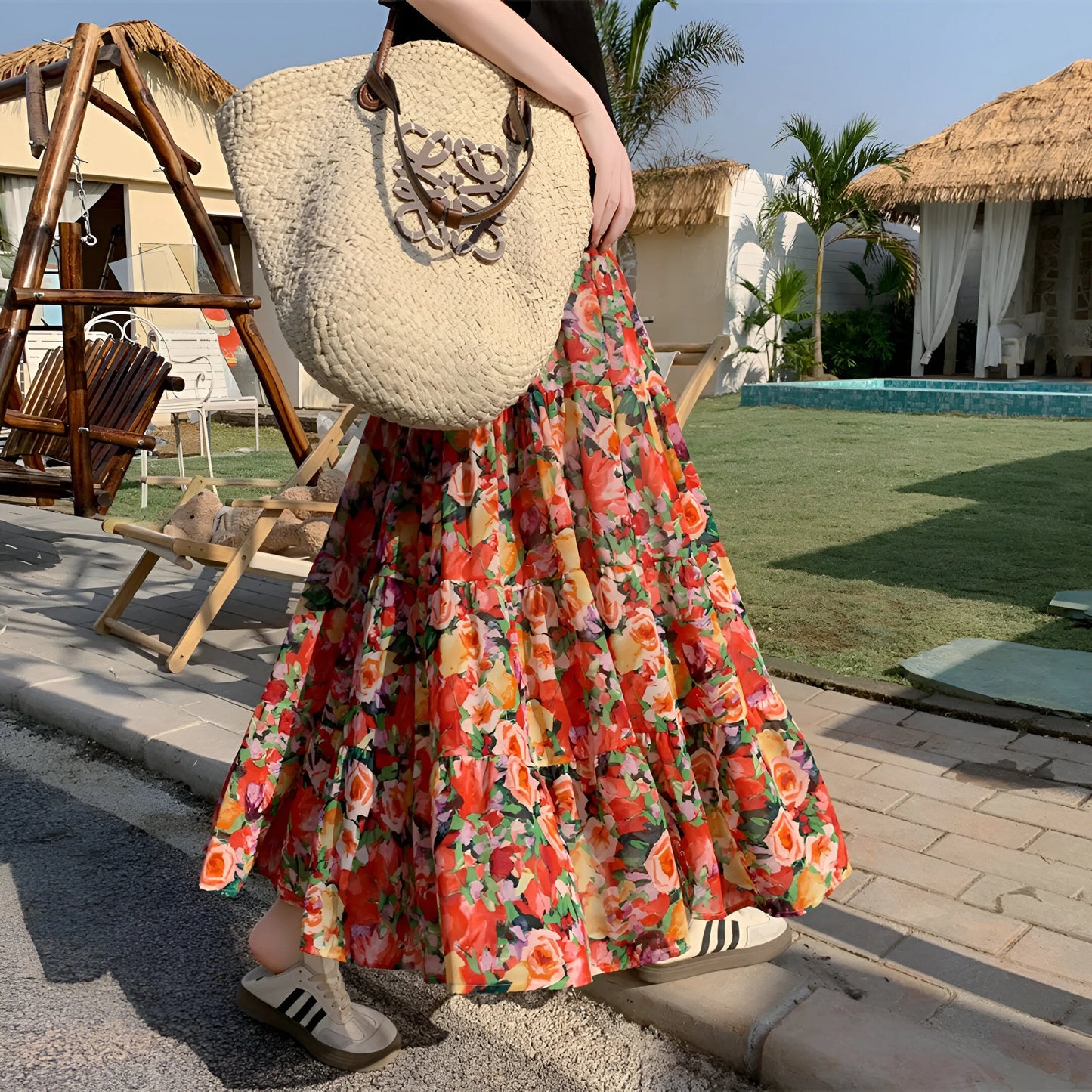 Manon -  Floral Bohemian Skirt (Limited Edition)