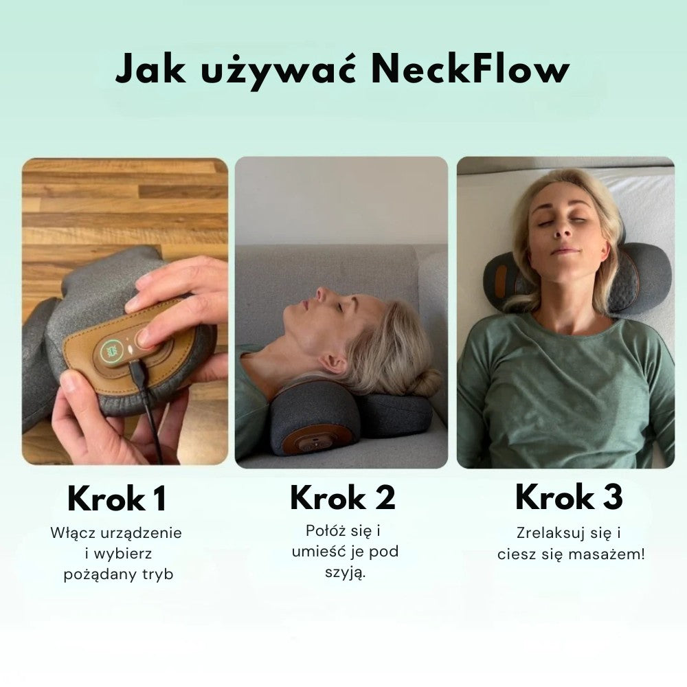 NeckFlow Masażer szyi 3 w 1 