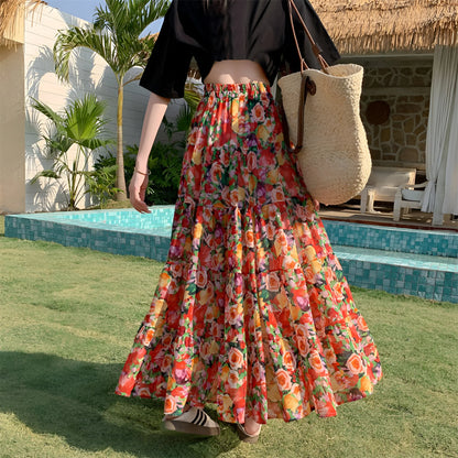 Manon -  Floral Bohemian Skirt (Limited Edition)
