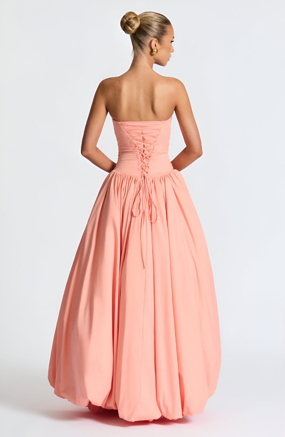 Émilienne – Strapless Puff Ball Maxi Dress