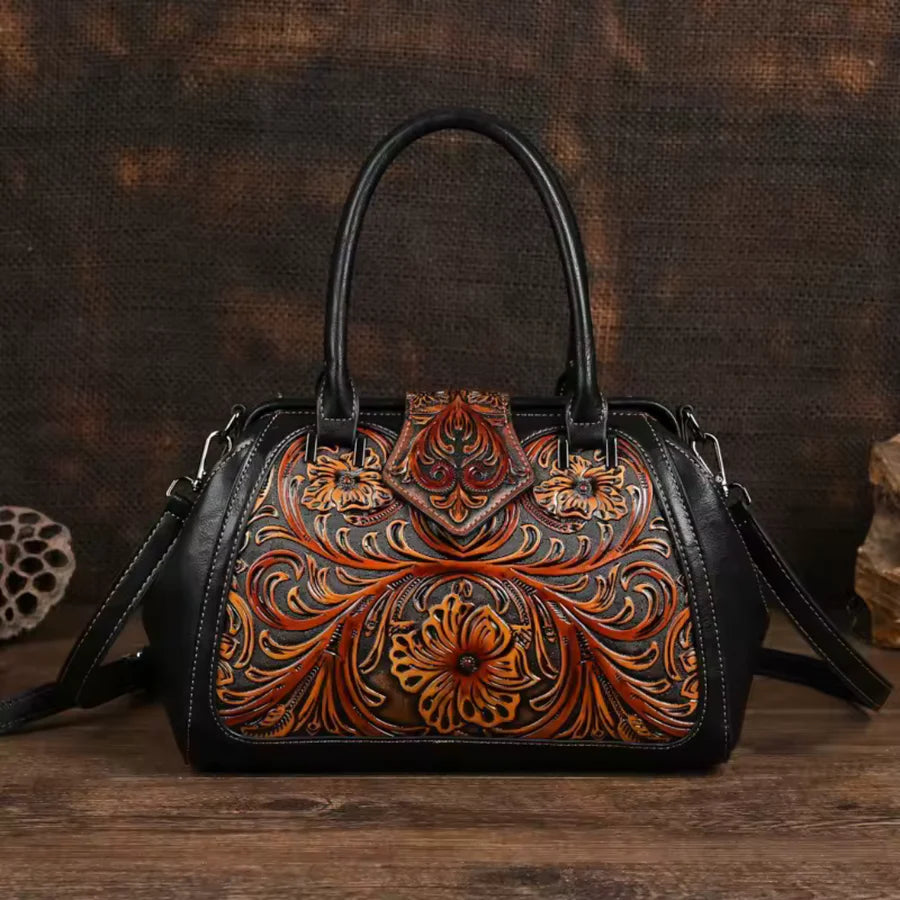 Anna – Hand carved leather handbag (Limited Edition)