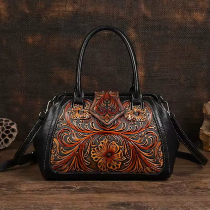 Anna – Hand carved leather handbag (Limited Edition)