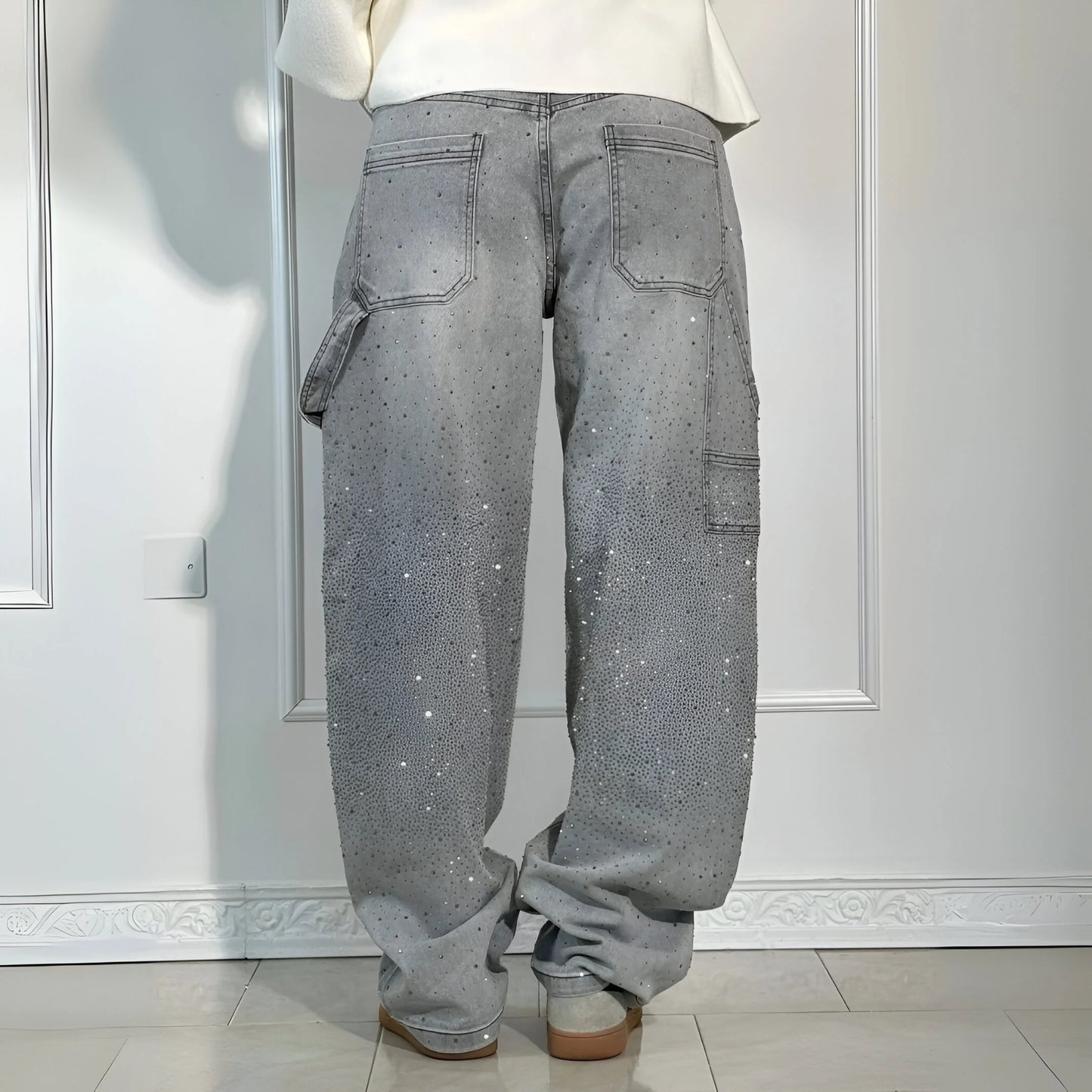 Stella – Glitter Washed Wide-Leg Jeans