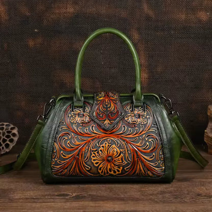 Anna – Hand carved leather handbag (Limited Edition)
