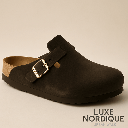 UrbanWalk™ Classic Zamszowe klapki z miękką wkładką