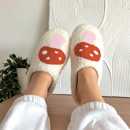 Amelisse – Heart Plush Slippers for Cozy Comfort