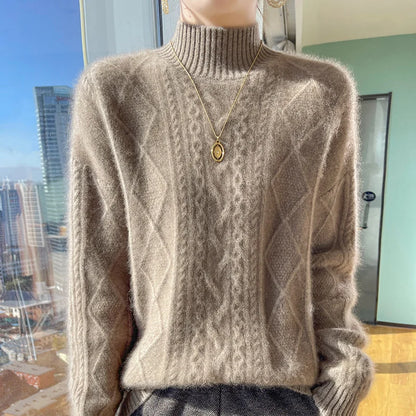 Capucine - Cashmere Wool Turtleneck Sweater