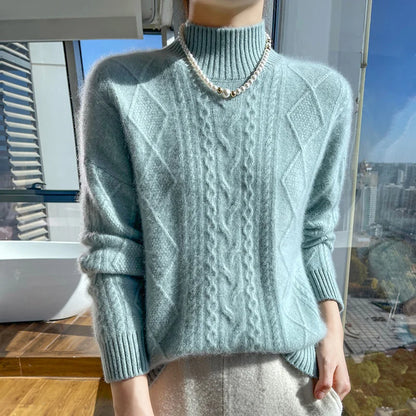 Capucine - Cashmere Wool Turtleneck Sweater