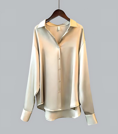 Amory - Elegancka bluzka z satyny jedwabnej