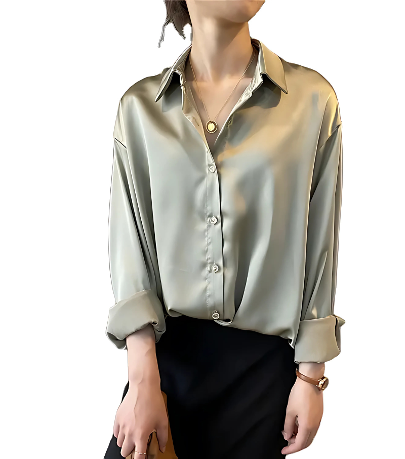 Amory - Elegancka bluzka z satyny jedwabnej