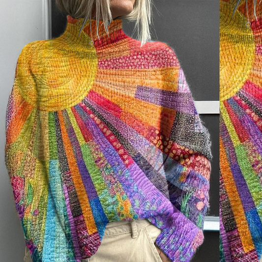 Ada - Cheerful Colorful Turtleneck