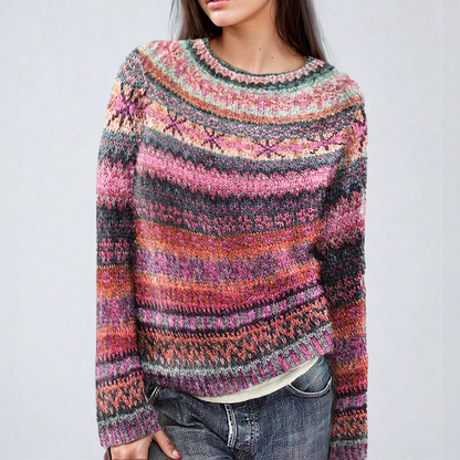 Dahlia – Sweter z nadrukiem