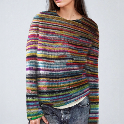 Dahlia – Sweter z nadrukiem