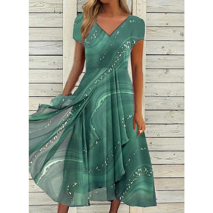 Berry - Midi dress with a sweetheart neckline