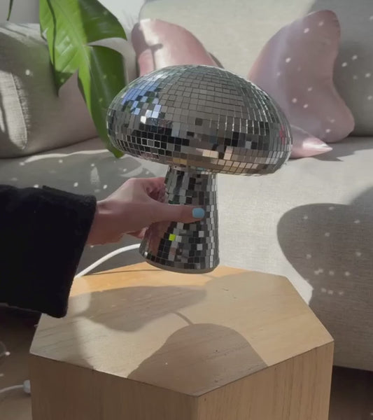 Lampa Grzybek z Lustrzanymi Płytkami