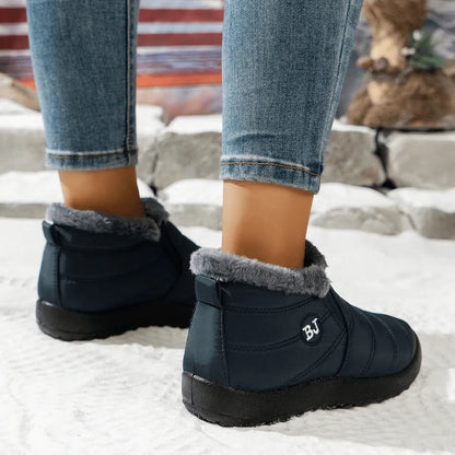Zimowe skórzane buty damskie z podszewką z owczej skóry